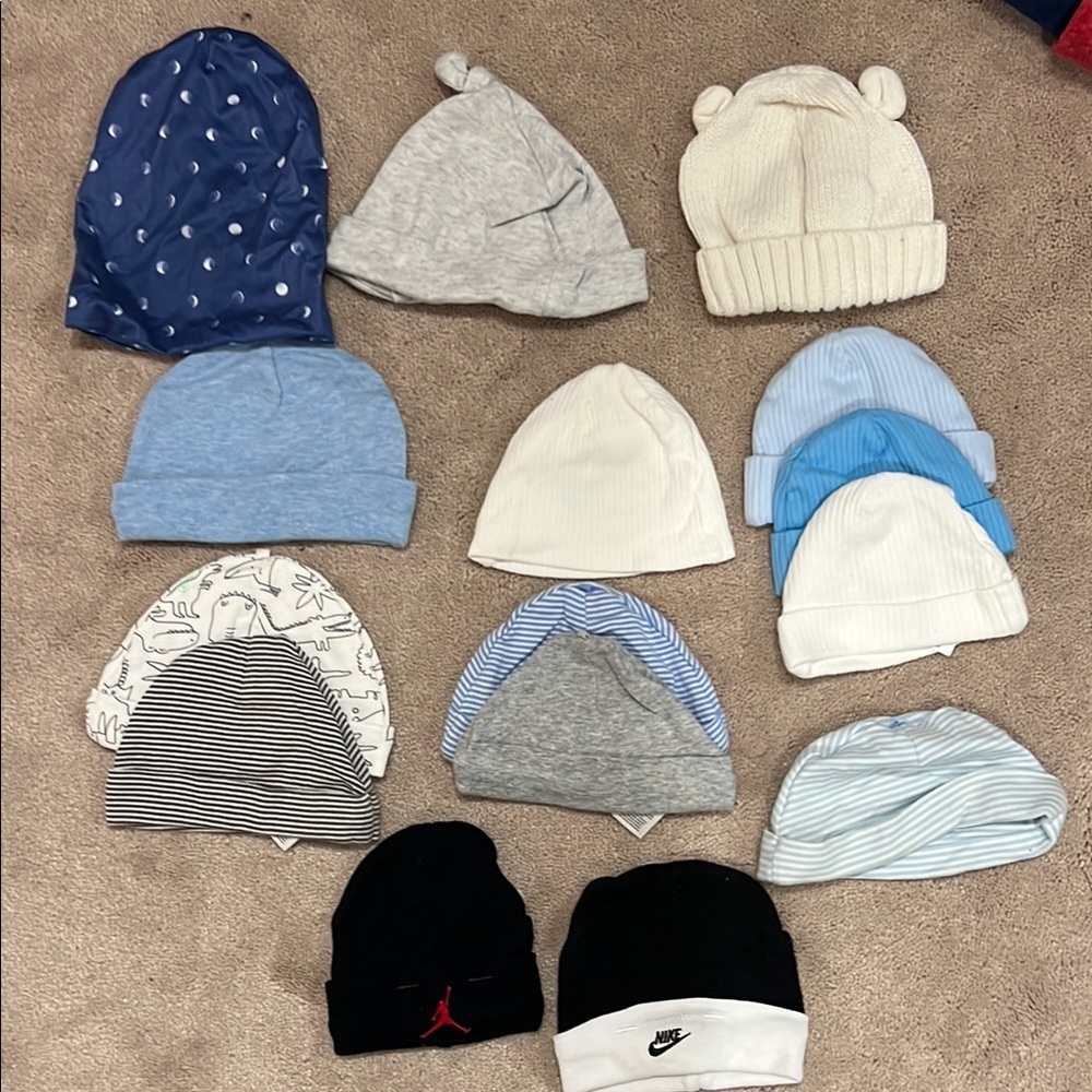 Nike Black and Blue Knit Hats Collection